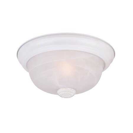 Designers Fountain 11in 2-Light White Ceiling Light Flush Mount 1257S-WH-AL